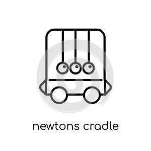 Newtons cradle icon from collection.