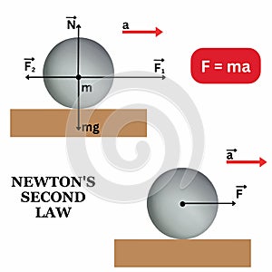 Newtons second law newton s law 2 nd example science physics