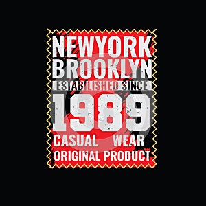 Newyork brooklyn t shirt design photo