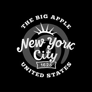 New York City, United States design template. Vector design template.