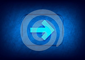 Next arrow icon abstract digital design blue background