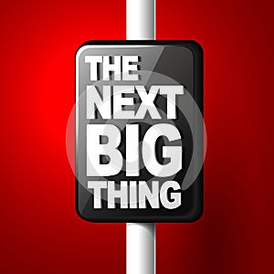 The next big thing coming soon announcement 3d illustration