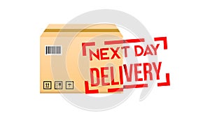 Next day delivery stamp package