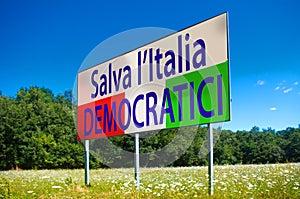 In the next elections save Italy, vote Democratics photo