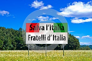 In the next elections save Italy, vote Fratelli d`Italia, Meloni photo