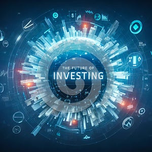 The Next Frontier in Stock Market Trading 3D Illustration of The Future of Investing