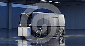 Next generation self driving logistics van concept