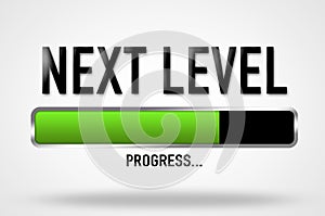 Next Level - progress bar illustration photo