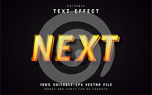 Next, an orange gradient text effect