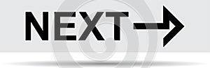 Next page icon web button black and white