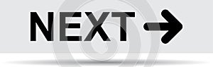 Next page icon web button black and white