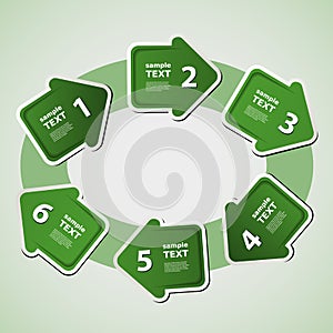 Next step arrow boxes