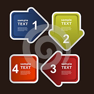 Next Step Arrow Boxes