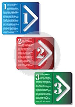 Next Step Arrow Boxes