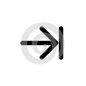 Next step black glyph ui icon