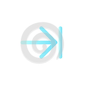 Next step flat gradient color ui icon