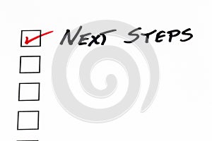 Next steps move forward future progress step plan prepare guide