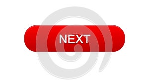 Next web interface button red color, internet site design, online program