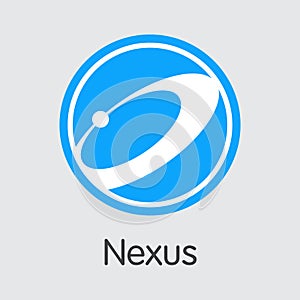 Nexus Digital Currency - Vector Trading Sign. photo