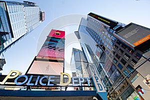 Ney York Police Dept at Times Square, , a symbol of New York