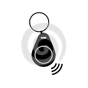 NFC key fob silhouette icon