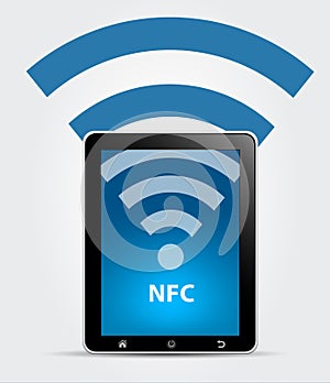 NFC Near Field Communication Concept photo