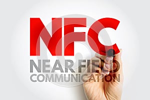 NFC Near-Field Communication - set of communication protocols that enables communication between two electronic devices over a