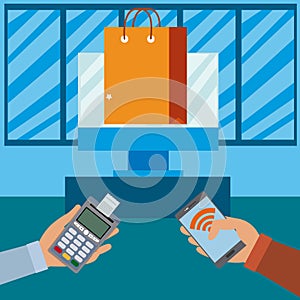 NFC technology payment and shopping