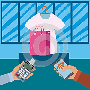 NFC technology payment and shopping