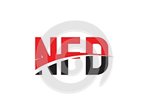 NFD Letter Initial Logo Design Vector Illustration photo