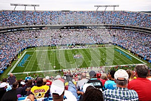 NFL - colorful fans - Bank of America Stadium