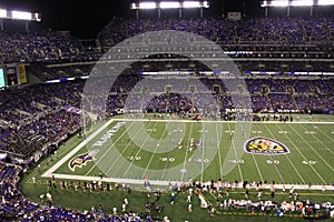 NFL Ravens and Bengals in Baltimore