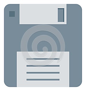 Floppy, Floppy Drive, Floppy Disk Vector Icon editable