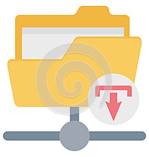 Folder data, download Isolated which can be easily edit or modified