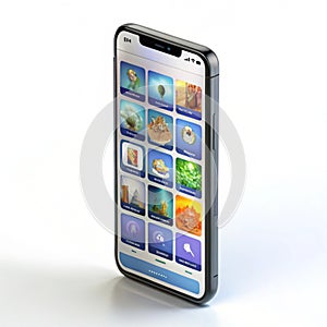 Nft App isolated on white background