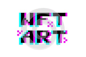 NFT ART. Pixel art. Non fungible token