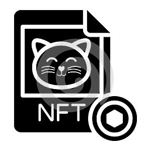 nft card icon, Non-fungible token, Digital technology