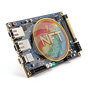 NFT Concept isolated on white background