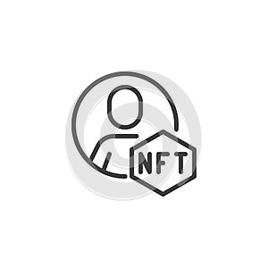 NFT creator line icon