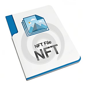 NFT File isolated on white background photo