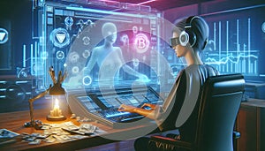 NFT identity verification, AI generated image