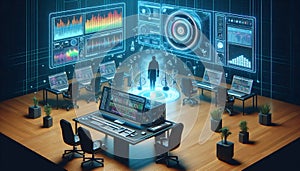 NFT music studio, AI generated image