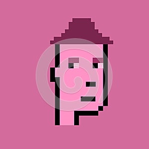 NFT non fungible tokens crypto art, cryptopunks, NFT blockchain, Pixel art character