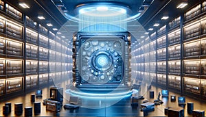 NFT time capsule, AI generated image