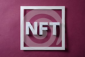 NFT in the token frame in the blockchain for online technologies