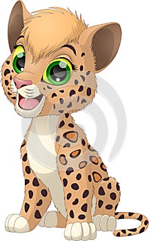 NFunny little leopard