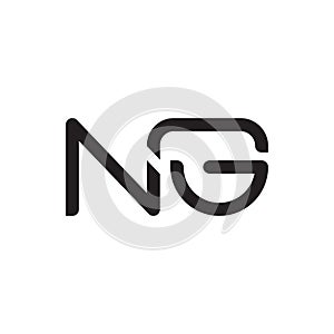 ng initial letter vector logo icon