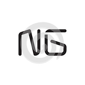 ng initial letter vector logo icon