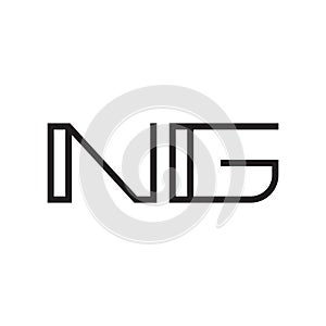 ng initial letter vector logo icon