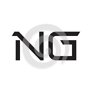 ng initial letter vector logo icon